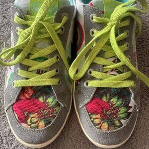 Authentic Retro Desigual Floral Sneakers - Size 39